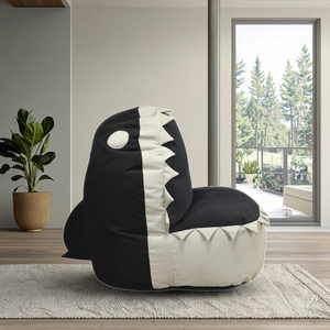 Modern Style Cartoon Shark <strong>Bean</strong> <strong>Bag</strong> <strong>for</strong> Children Living Room Furniture Fabric EPP/EPS <strong>Fill</strong> One Seat Customizable Size - Product Image 2
