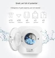 Mini lave-linge mural 3 kg : Lave-linge compact entièrement automatique pour les vêtements de bébé et les sous-vêtements
