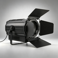 Projecteur Fresnel motorisé 200W à LED COB blanc chaud + blanc froid pour éclairage de scène, concert, théâtre