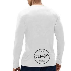 JL0411B T-<span class=keywords><strong>shirt</strong></span> personnalisé de haute qualité sérigraphie coton uni blanc mince à manches longues t-<span class=keywords><strong>shirt</strong></span> hommes léger t-shirts - Product Image 3