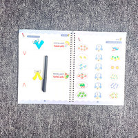 Cahier de pratique arabe personnalisé à spirale pour enfants, avec stylo magique, pour le traçage des lettres et des chiffres, cahier laminé, fabrication en usine