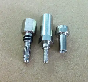 Alta qualidade parafuso latão metal ouro ou niquelado terminal leva 2mm 3mm 4mm banana plug