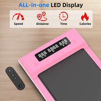 Tapis de course électrique compact RS Wholesale pour la maison, écran LED, capacité maximale 120 kg, pliable manuellement, portable, en acier