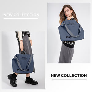 กระเป๋าโท้ทผู้หญิงจากคลังสินค้าสหรัฐอเมริกา กระเป๋าสะพายไหล่ คุณภาพสูง ผ้าแคนวาสเนื้อหนา - Product Image 5