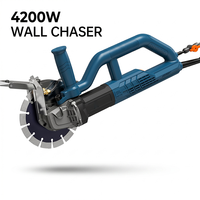Rainureuse murale électrique industrielle 230V 4200W, profondeur de coupe 65mm, pour béton, machine à rainurer pour la construction (outil nu)