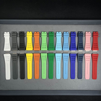 Le dernier bracelet en caoutchouc fluoré de luxe haut de gamme 35-02, modèle aileron de requin, le plus vendu, avec option de personnalisation