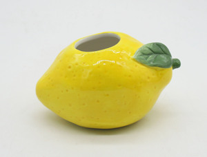 Grande carafe à jus <span class=keywords><strong>en</strong></span> céramique motif citron, <span class=keywords><strong>pot</strong></span> à eau <span class=keywords><strong>en</strong></span> porcelaine texturé fruits, poignée peinte à la main, écologique, compatible lave-vaisselle, 1L - Product Image 3