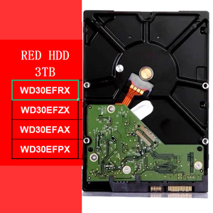 WD30EFRX 红色 3TB 3.5 英寸硬盘 SATA3 6Gbps 5400RPM IntelliPower 64MB NASware 3.0 固件 3D 适用于 RAID 阵列和 NAS 存储服务器 - Product Image 1