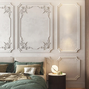 Design moderne européen élégant polyuréthane placage décoratif accessoires <span class=keywords><strong>mur</strong></span> fleur ornements panneau pour trou Villa - Product Image 5