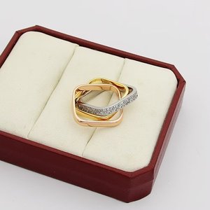 <span class=keywords><strong>Bague</strong></span> de luxe pour femme, trois couleurs, trois anneaux, diamant, marque de créateur, tendance <span class=keywords><strong>Carter</strong></span>, <span class=keywords><strong>bague</strong></span> pour homme, cadeau d'anniversaire, vente chaude - Product Image 2
