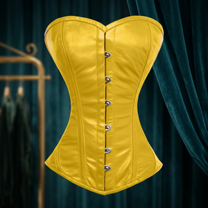 Elegant Waist Training Corset Sexy Women <b>Plus</b> <b>Size</b> Leather Over Bust Embroidered Corset Bustier <b>Top</b> Long Torso - Product Image 3