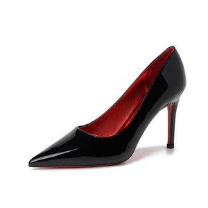 9000F Pointed Toe Pumps <b>Patent</b> Leather Stiletto Heel Super High Formal Women's <b>Shoes</b> <b>Red</b> Sole Elegant Office Wedding Style - Product Image 5