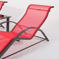 Ensemble de chaises suspendues en aluminium Joyeleisure KD 3 pièces avec table basse latérale, couleur personnalisée, ensemble de jardin contemporain