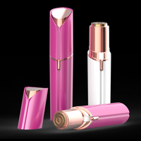 Tondeuse électrique personnalisée pour les poils du visage, mini-rasoir pour femmes, couteau à cheveux multifonctionnel de premier ordre, lumière de remplissage automatique, chargement USB