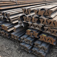 Rail en acier laminé à chaud R260 standard UIC, fabrication OEM, pour voies ferrées lourdes, construction de chemins de fer miniers et portuaires