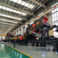 Station mobile MTF Type de roue Machine d'extraction industrielle de haute qualité Granit et autre ligne de production de concassage de pierre