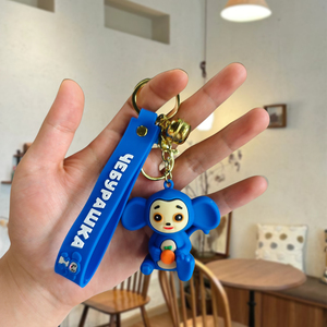 <span class=keywords><strong>Porte</strong></span>-<span class=keywords><strong>clés</strong></span> figurine en plastique souple de dessin animé personnalisé et <span class=keywords><strong>porte</strong></span>-<span class=keywords><strong>clés</strong></span> 3D liés à l'anime - Product Image 3