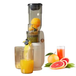 250W Lar Diameter Slow Chewing Electric Juicer Cold Press Powered with Low Noise and Self-Cleaning Plastic Blade