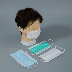 Masques faciaux jetables pour adultes, 100 pièces, pour l'extérieur, la maison, le bureau, l'école, en tissu non tissé, avec sangles élastiques pour les oreilles, 3 plis, <span class=keywords><strong>ASTM</strong></span> <span class=keywords><strong>niveau</strong></span> <span class=keywords><strong>1</strong></span> - Product Image 2
