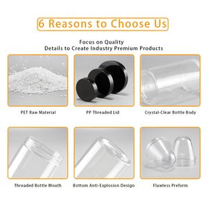 Nhựa Thực Phẩm Miệng Rộng Lọ Nhựa Cho Kẹo/Cookie/Hạt/Các Loại Thảo Mộc Bao Bì Container Vòng Lưu Trữ Có Nắp Đậy - Product Image 2