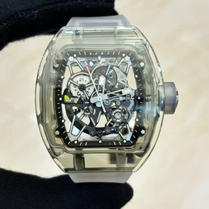Reloj Mecánico Automático de Pulsera para Hombre, Moderno y Elegante, con Caja de Cristal en Forma de Barril 3502, Tourbillon, Resistente al Agua - Product Image 2