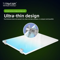 Lampu Latar Belakang Akuarium LED Akrilik dengan Pencahayaan RGB Putih untuk Akuarium Tanaman Pilihan Warna Biru/Merah