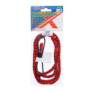 Cordon élastique standard Maxeed 8 mm x 120 cm avec crochet pour fixation de selle de voiture - Product Image 2