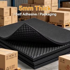 Wear Resistant 5mm Thick Black Self Adhesive EVA Pad,impact Proof Liner for <b>Logistics</b> <b>Packaging</b> and Fragile Item Full protection - Product Image 4