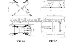Desiree DSLP606, capacidad de 6.000 lb, elevador de tijera de altura media - Product Image 3