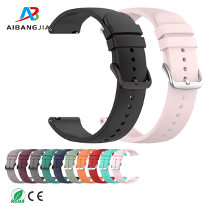 Bracelet en silicone <span class=keywords><strong>sport</strong></span> à dégagement rapide de 20 mm 22 mm <span class=keywords><strong>pour</strong></span> Samsung Galaxy <span class=keywords><strong>Watch</strong></span> Band <span class=keywords><strong>pour</strong></span> Huawei SmartWatch - Product Image 1