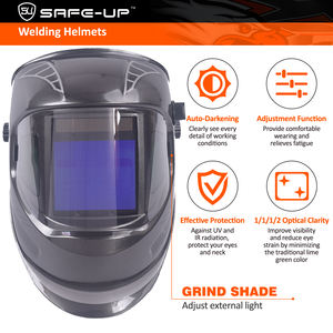 Vue large Meilleure expérience de soudage Vue 180 Masques de soudage personnalisés Protection du visage <span class=keywords><strong>Meilleur</strong></span> casque de soudage - Product Image 3