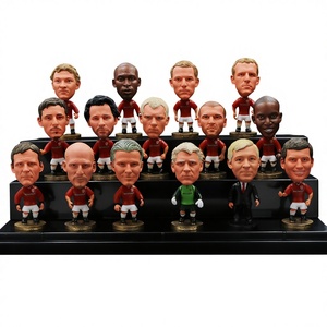 Souvenir de football Manchester United Ferguson Sheringham pour l'édition 98, ensemble de figurines sportives en PVC - Product Image 1