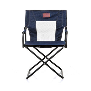 كرسي تخييم قابل للطي من الفولاذ والقماش للاستخدام الخارجي، كرسي مخرج عالي الجودة للشاطئ والصيد والنزهات - Product Image 4