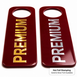 Porte-clés personnalisé pour hôtel et restaurant, finition brillante, « Ne pas déranger », impression recto-verso, services de nettoyage - Product Image 4
