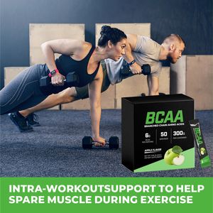 Poudre d'électrolytes Keto au potassium et BCAA <span class=keywords><strong>pour</strong></span> adultes, marque distributeur, saveur pomme, 10-19g de protéines, boisson hydratante - Product Image 6