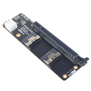 Gen4 slimsas อะแดปเตอร์ขยาย SFF8654 X16กับ PCIe4.0การ์ดจอกราฟิกการ์ดแสดงผลสำหรับเครือข่าย GPU slimsas อะแดปเตอร์8i - Product Image 3
