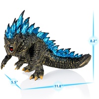 Vente chaude Cadeaux PVC Figurines Godzillaed Anime Collection Jouets Action Figure 12 pouces Tête à Queue Roi du Monstre