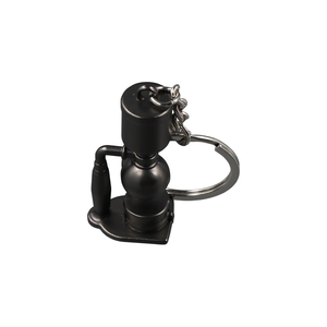 Porte-clés personnalisé en alliage d'aluminium 3D de haute qualité avec logo sur mesure, cadeau promotionnel gravé, mini porte-clés café, en stock - Product Image 6