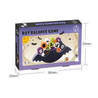 Jouet en bois pour Halloween, jeu d'équilibre de chauve-souris, jouets en bois pour la maternelle