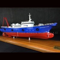 Modèle de navire de pêche miniature fait main, navire de transport, modèle logistique O.A.S Ocean Artwork personnalisable, modèle de bateau de pêche Yangan de 100 cm