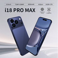Smartphone Android 15 18 Pro Max pour Distributeurs 5G 16 Go 1 To OLED Version Globale