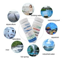 Test rapide et précis 4 en 1 pour les bandelettes de test de l'eau (pH, chlore, dureté, alcalinité) OEM/ODM pour piscines et spas