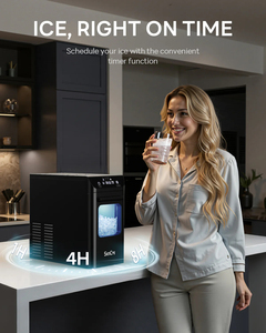 Machine à glaçons domestique populaire de 12 kg, glaçons en forme de nuggets avec minuterie et nettoyage automatique, machine à glaçons en forme de nuggets pour la maison/les fêtes/les <span class=keywords><strong>camping</strong></span>-cars/le <span class=keywords><strong>camping</strong></span> - Product Image 5