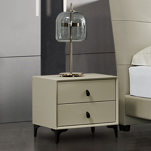 Full Imitation Leather Minimalist Study Bedroom Living Room Blue <strong>White</strong> <strong>Bedside</strong> Table Furniture Night Table <strong>Bedside</strong> - Product Image 3