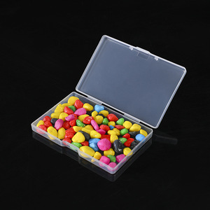 Transparent Plastic Storage Box Square PP Jewelry Small Parts Fishing Gear Packaging Case Desktop Organizer 14g-18g - Product Image 2