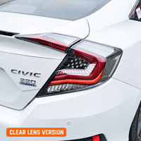 Feux arrière de haute qualité, ensemble modifié, LED DRL effet ciel étoilé, clignotants séquentiels pour Honda Civic 16-21