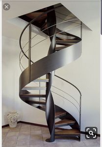 <span class=keywords><strong>Escalier</strong></span> <span class=keywords><strong>en</strong></span> <span class=keywords><strong>colimaçon</strong></span> moderne <span class=keywords><strong>en</strong></span> bois et métal pour intérieur avec rampes <span class=keywords><strong>en</strong></span> aluminium, installation facile, durable et écologique - Product Image 2