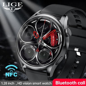 Montre connectée pour hommes, avec charge sans fil, écran AMOLED, appel Bluetooth, étanche, pour Xiaomi Android - Product Image 5