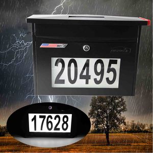 Buzón <span class=keywords><strong>de</strong></span> Pared con Cerradura, Números <span class=keywords><strong>de</strong></span> Casa Solares, Iluminación Nocturna, Números <span class=keywords><strong>de</strong></span> Dirección <span class=keywords><strong>de</strong></span> Metal, Buzón Exterior con Llaves - Product Image 5