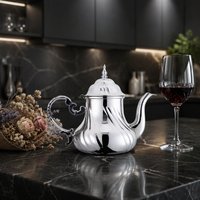Bouilloire en métal FOB durable en acier inoxydable, style marocain vintage, design industriel classique, haute technologie de Shenzhen